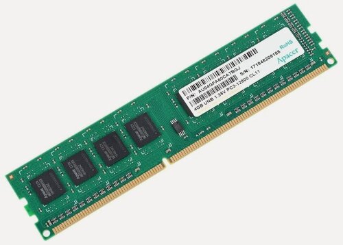 Изображение товара Оперативная память Apacer DG.04G2K. KAM, DDR3L 1600MHz, 4ГБ, DIMM, 240pin
