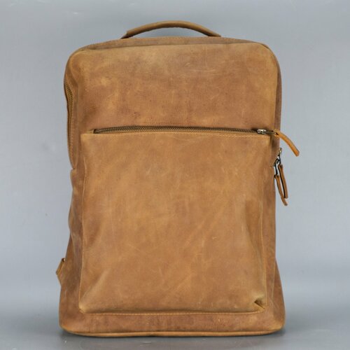 Рюкзак Mantica 131000002, фактура матовая, коричневый, бежевый