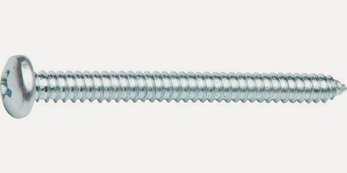 Изображение товара Шуруп 6.3х80 мм полусф. головка, белый цинк, острый, DIN 7981 100 шт в карт. уп. STARFIX SMC3-58340-100