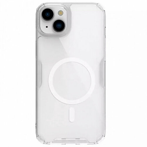 Nillkin Nature PRO Magnetic Прозрачный силиконовый чехол для магнитной зарядки для iPhone 15 Plus