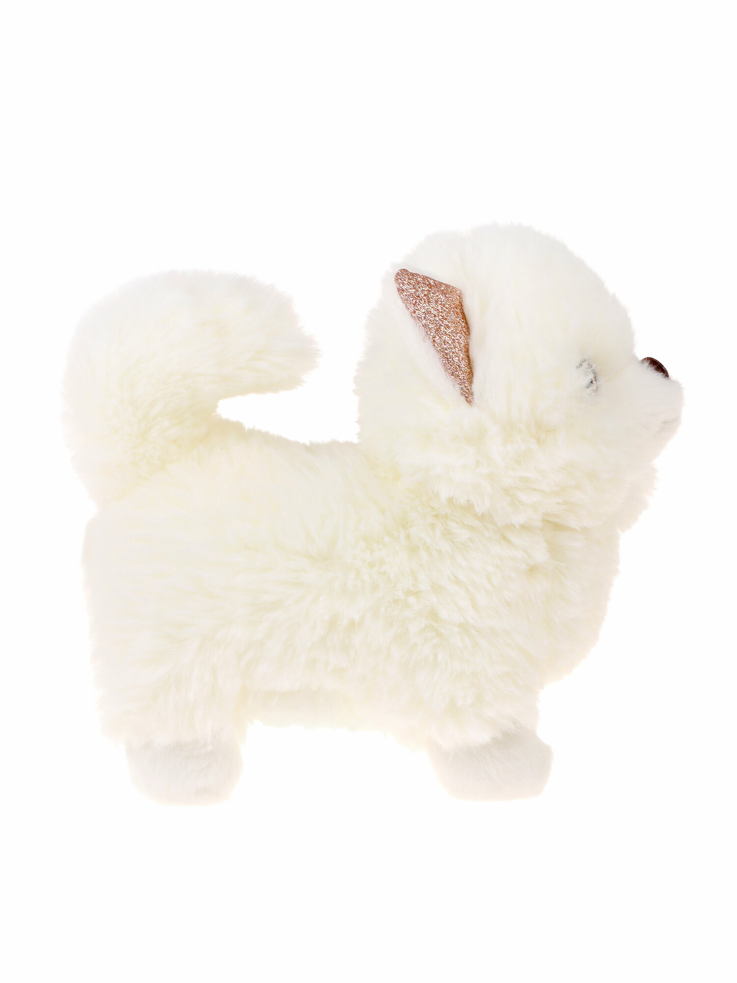 Мягкая игрушка Fluffy Family Шпиц, белый, 20 см 682024