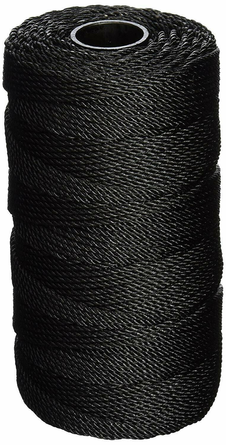 фото Нить крученая двухпрядная, мультифиламентная, высокопрочная ПП 200м. Текс 100х2х2 (черная)