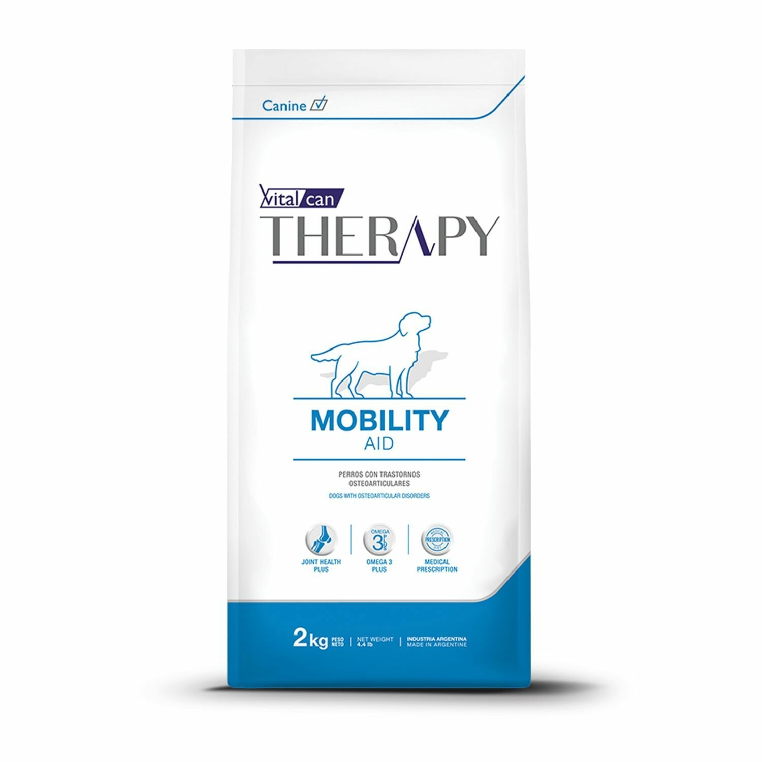 Сухой корм для собак Vitalcan Therapy Canine Mobility Aid, при болезнях суставов, лечебный, 2 кг