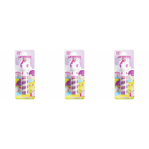 Lip Smacker Блеск для губ Lippy Pals Gloss Unicorn Frosting с ароматом сахарная глазурь, 8.4 г, 3 шт