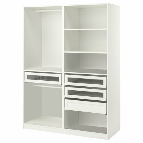 Гардероб Пакс PAX (комбинация) с 4 ящиками 150x58x201 см белый