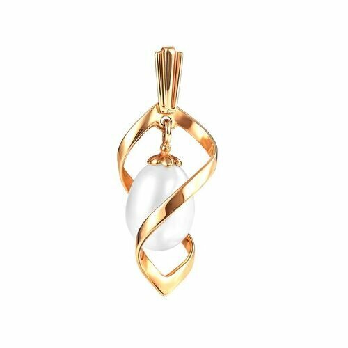 фото Подвеска prima exclusive, красное золото, 585 проба, жемчуг