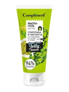 Маска-гель для лица Compliment Спирулина и чай матча 130мл Тимекс про - фото №14