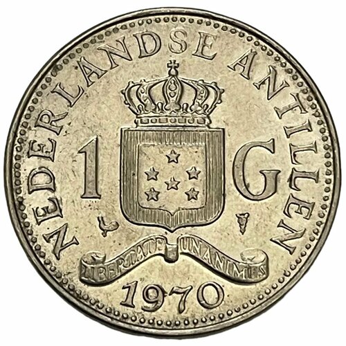 Нидерландские Антильские острова 1 гульден 1970 г. (Ni) нидерландские антильские острова 1 цент 1968 г