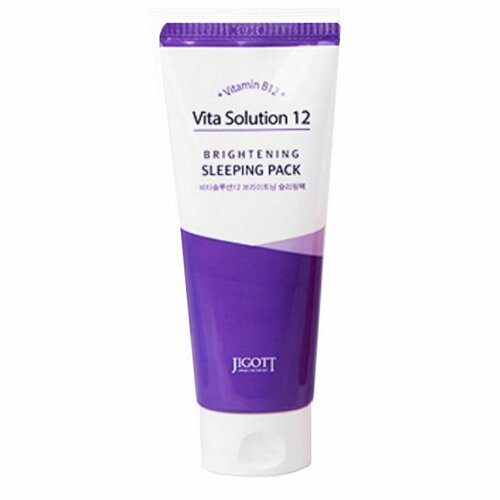 Jigott Осветляющая ночная маска для лица Vita Solution 12 Brightening Sleeping Pack 180мл