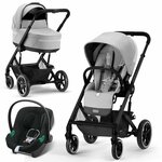 Коляска 3в1 Cybex Balios S Lux Lava Grey 2023 - изображение