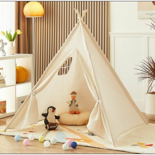 Домик Вигвам 130 см. детский с окошком без коврика.