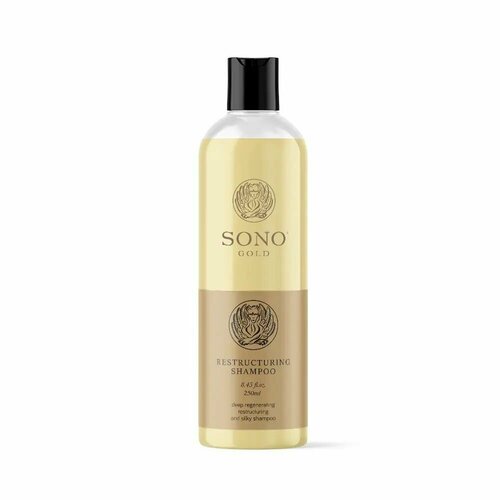 SONO Восстанавливающий и освежающий шампунь Gold Restructuring Shampoo