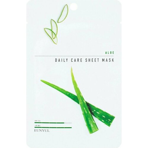 Маска для лица Eunyul тканевая с экстрактом алое 22г
