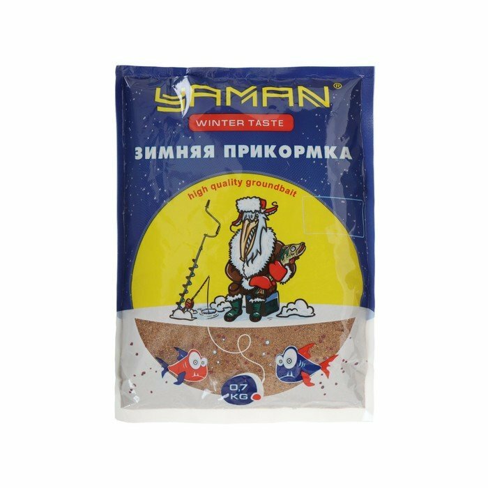 Прикормка Yaman Winter Taste Плотва зимняя тутти-фрутти цвет оранжевый 700 г (комплект из 9 шт)