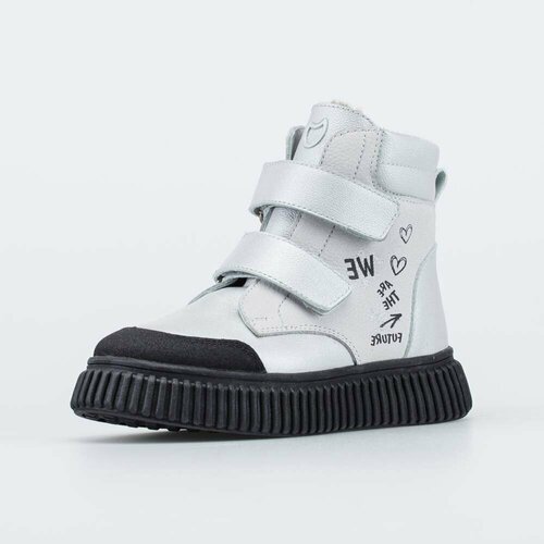 фото Ботинки котофей, размер 29, серебряный