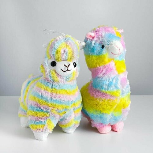 Мягкая игрушка «Лама», 35 см, цвета микс (комплект из 2 шт) мягкая игрушка лама альпака цвет радужный 35 см
