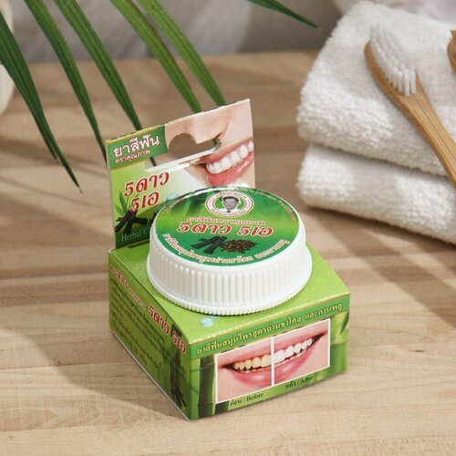 Зубная паста Herbal Clove & Charcoal Power Toothpaste с бамбуковым углём, 25 г (комплект из 7 шт)