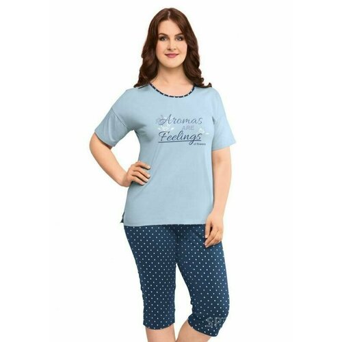 Комплект ТЕТ-А-ТЕТ, размер 52, синий