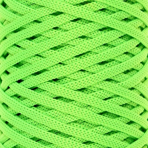Шнур для вязания Классика 100% полиэфир 3мм 100м (502 люм. салат) (комплект из 4 шт)