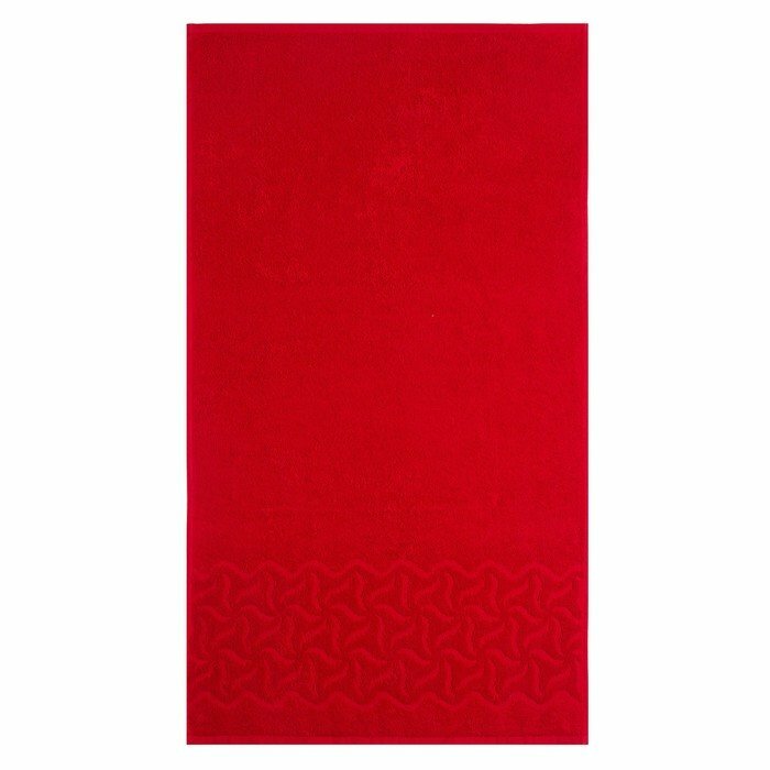 Полотенце махровое «Радуга» цвет красный, 50х90 см, 305г/м2 - фотография № 2