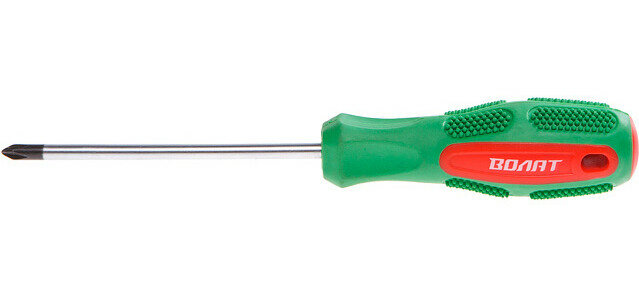 Отвертка крестовая PH0 волат (18040-080), легированная сталь — фото 1