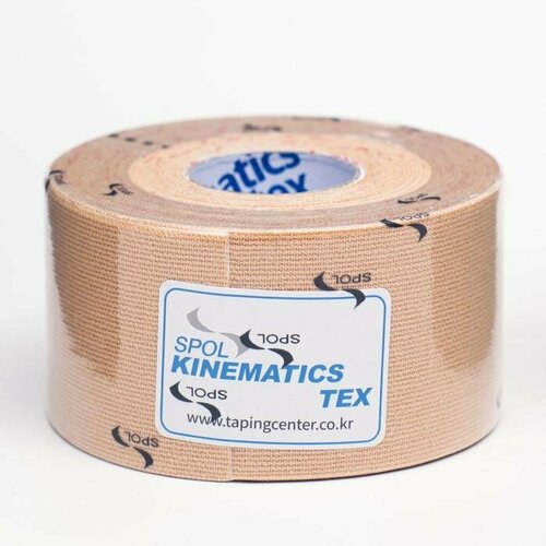 фото Кинезио тейп spol tape корейский, 3.75 см x 5 м, бежевый (комплект из 2 шт)