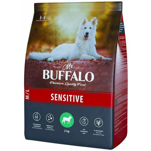 Mr.Buffalo / Сухой корм для собак Mr. Buffalo Sensitive с ягненком 2кг 2 шт