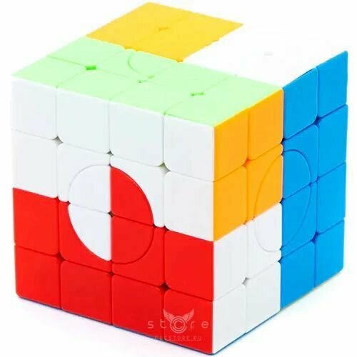 Необычный Кубик Рубика 4x4 Крейзи ShengShou Crazy Cube / Головоломка / Цветной пластик magic cube puzzle moyu meilong magnetic cube 2x2x2 3x3x3 4x4x4 5x5x5 magnet 2x2 3x3 4x4 5x5 sets professional game cube puzzles