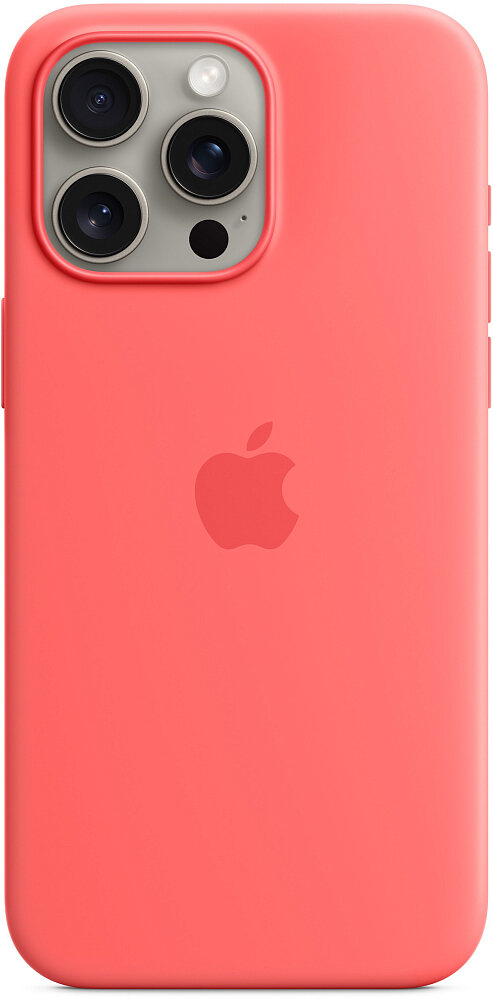 Чехол Apple MagSafe для iPhone 15 Pro Max, силикон, спелый нектарин