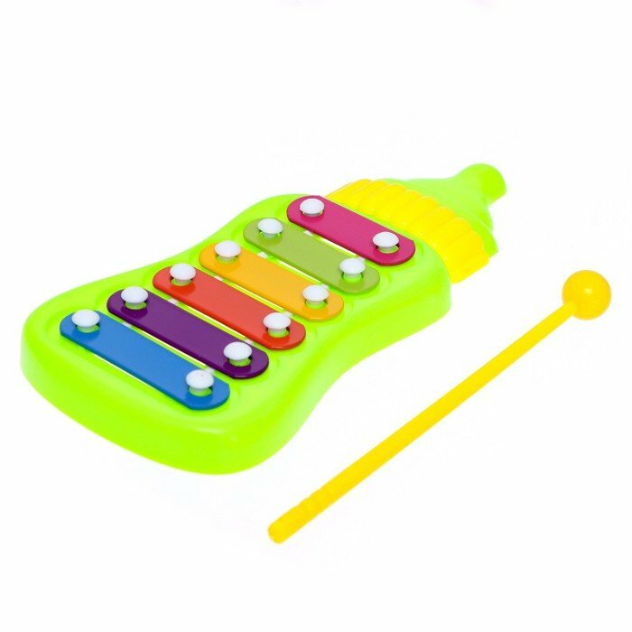 Игрушка музыкальная-металлофон «Малышок», цвета микс (комплект из 12 шт)