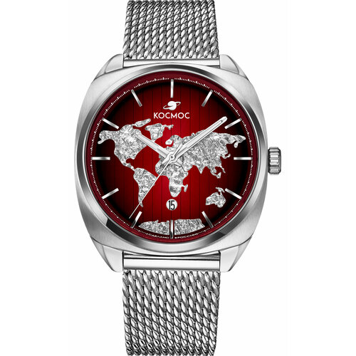 Наручные часы Космос Космос D 113.19.35, красный, серебряный