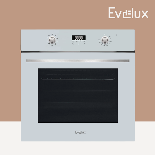 Изображение товара Электрический духовой шкаф Evelux EO 635 PW ширина 60 см, объем 71 л, гриль, конвекция, 9 режимов, белый