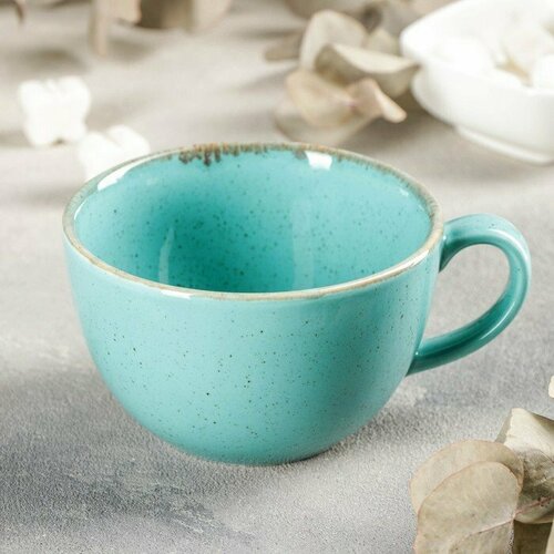 Чашка чайная Turquoise, 340 мл, цвет бирюзовый (комплект из 2 шт)