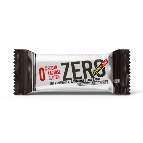 фото Power pro протеиновый батончик 40% zero 1 шт 50 гр (power pro) шоколадное печенье