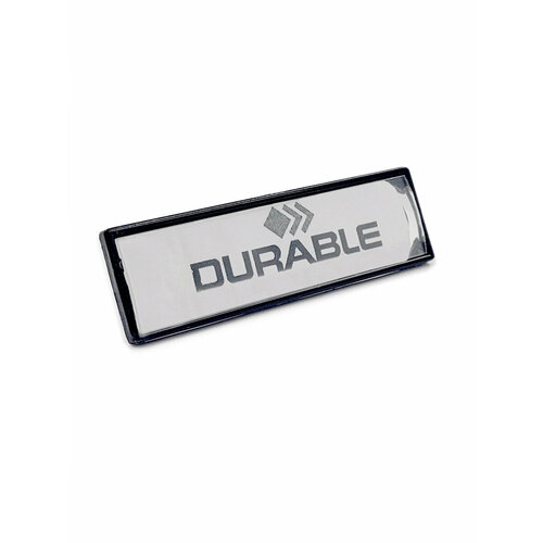 Бейдж Durable, для бейджей, с клипом, 17 x 67 мм Черный