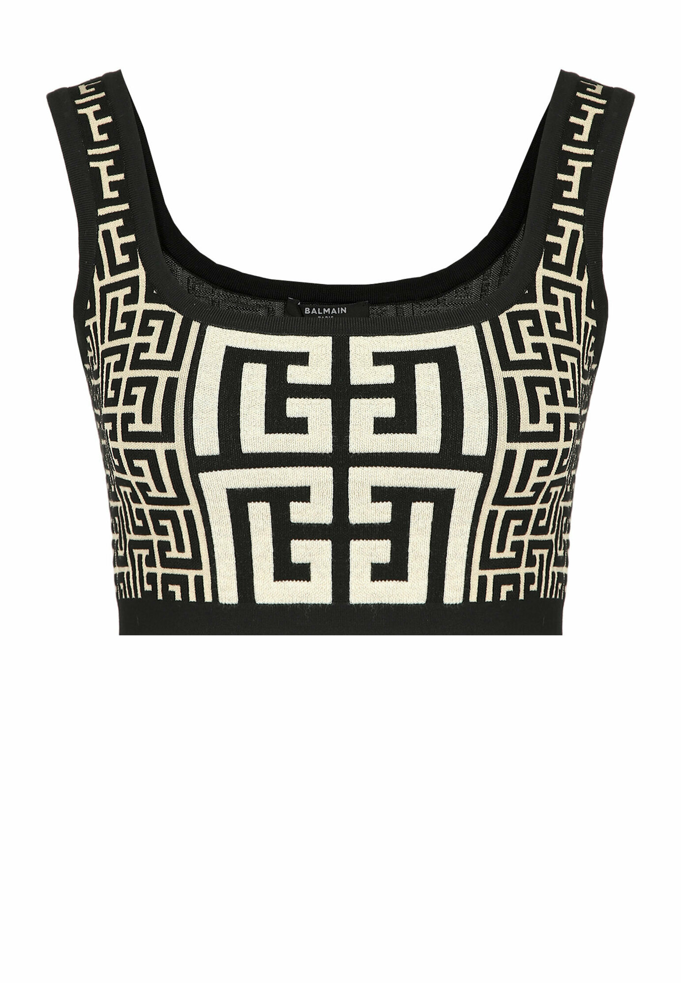 Топ спортивный BALMAIN, размер 34, черный