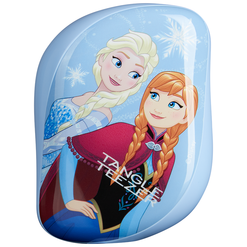 Расческа Tangle Teezer Compact Styler Disney Frozen, массажная щетка для распутывания волос, 9 см