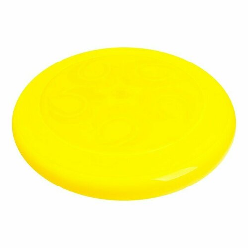 Летающая тарелка, 23 × 23 × 2,7 см, цвет жёлтый + мел в подарок (комплект из 7 шт)