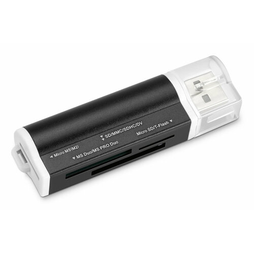 Устройство чтения карт памяти USB2.0 Buro BU-CR-3101, черный