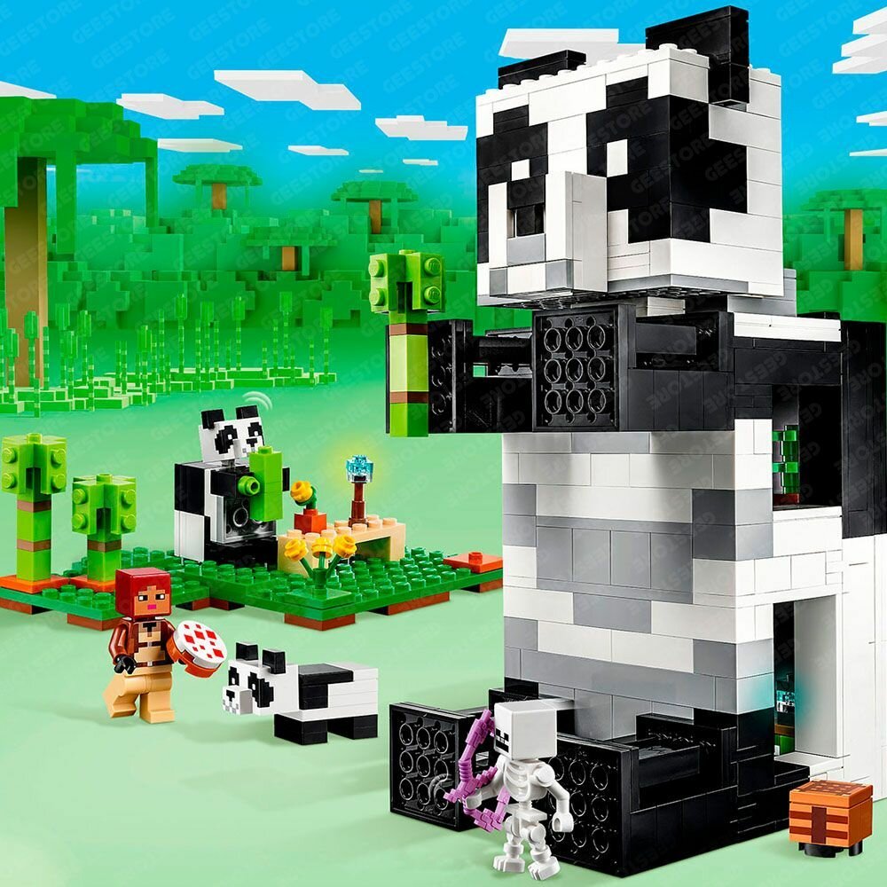 Конструктор Майнкрафт Дом панды — фото 1