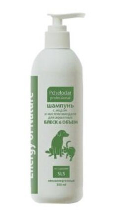 Пчелодар Шампунь с медом и маслом миндаля флакон, 350 мл