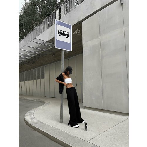 фото Брюки палаццо nude, размер 170s, черный