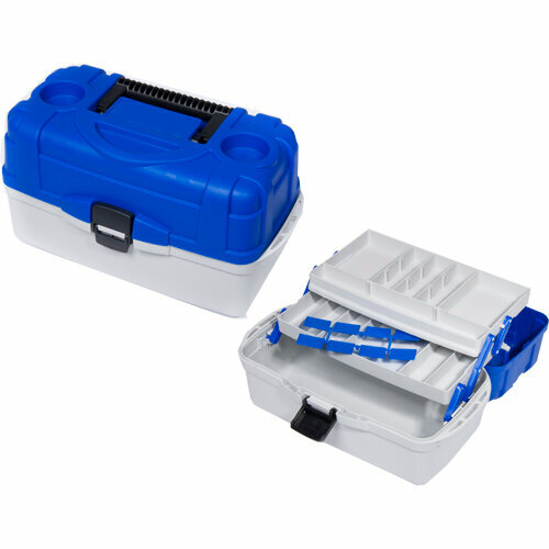 фото Ящик рыболовный пластиковый salmo 2х-пол. 012