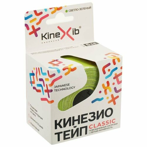 Кинезио-тейп KineXib Kinexib, 5х5 м, лаймовый (3556549)