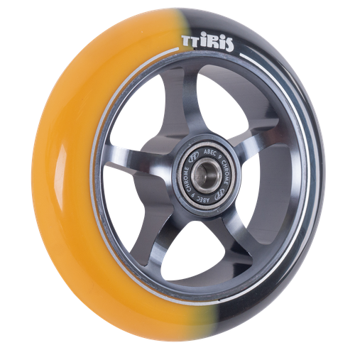 фото Колесо для трюкового самоката techteam x-treme 110*24 мм, iris, grey-yellow