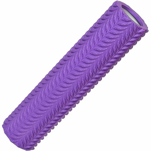 Ролик для йоги фиолетовый 45х11см ЭВА/АБС Спортекс E40752 ролик массажный для йоги цвет фиолетовый