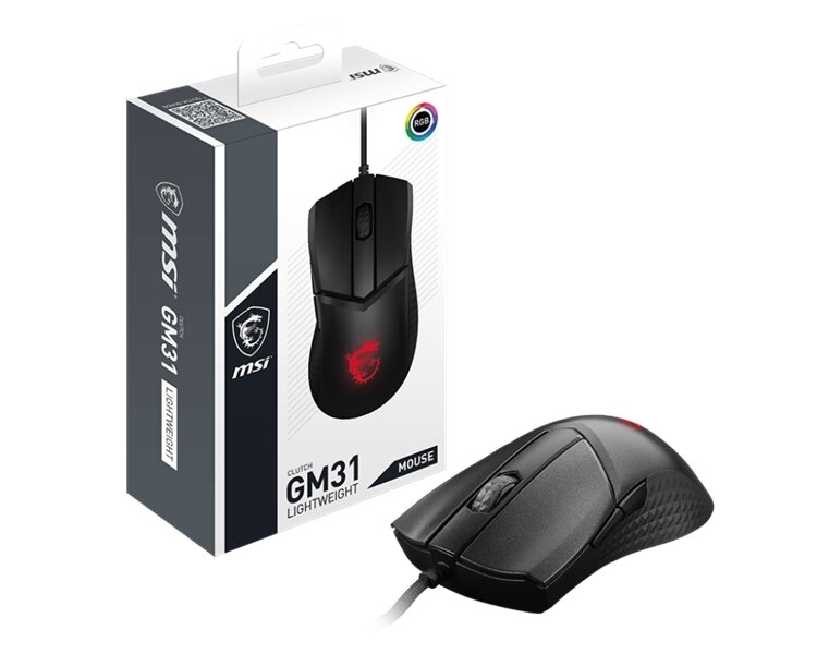 Мышь Gaming Mouse MSI Clutch GM31 Lightweight, Wired