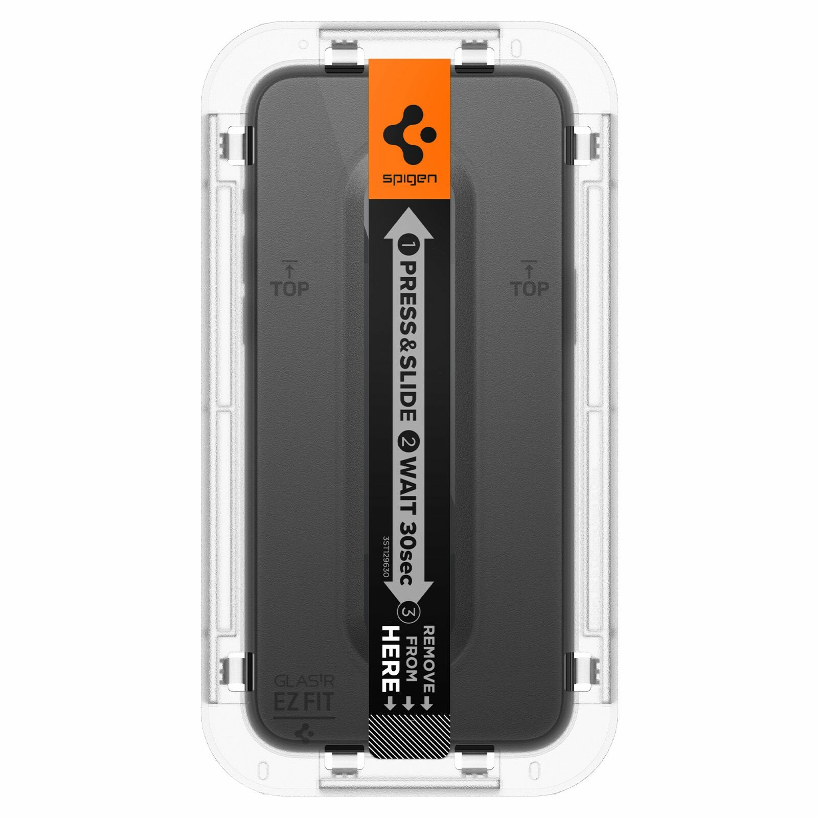 Защитное стекло Spigen на Apple iPhone 15 Pro Max (AGL06879) Glass tR EZ Fit HD 1 шт / Спиген стекло для камеры для Айфон 15 Про Макс, прочное, олеофобное покрытие, черное — фото 1