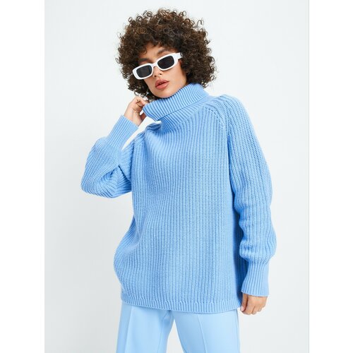 Свитер VOSQ, размер XL, голубой