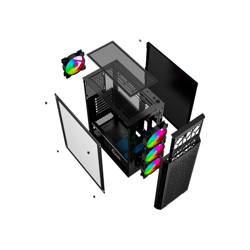 Корпус ATX Powercase CMIEE-A4 черный, без БП, боковая панель из закаленного стекла, USB 3.0, 2*USB 2.0, audio - фото №20
